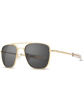 Sunglasses Men Polarized Aviator Sunglasses Metal Frame with Bayonet Temples